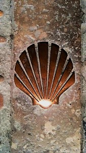 Bronze street Camino marker: Explore the Iconic Camino Routes